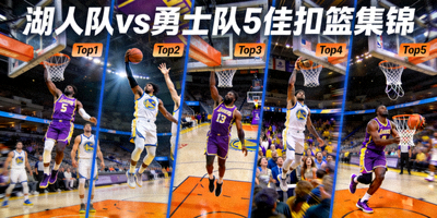 NBA篮球比赛精彩扣篮集锦 - 湖人队对阵勇士队的5个最佳进球